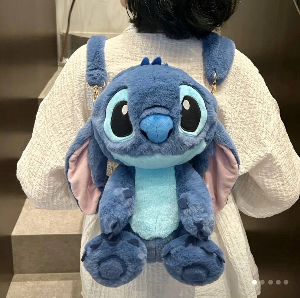 Рюкзак-іграшка плюшевий "Stitch" синій 27*21 см