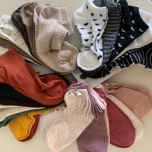 Шкарпетки жіночі короткі Primark полоска/сердечка/крапочка/однотонні