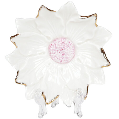 Тарілочка для прикрас "Квітка" 12 см біла