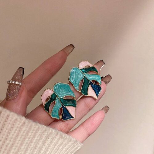 f50109df-9299-44bc-b934-113131fae445.jpg Сережки "Геометрія" Листки кольорові (8065)