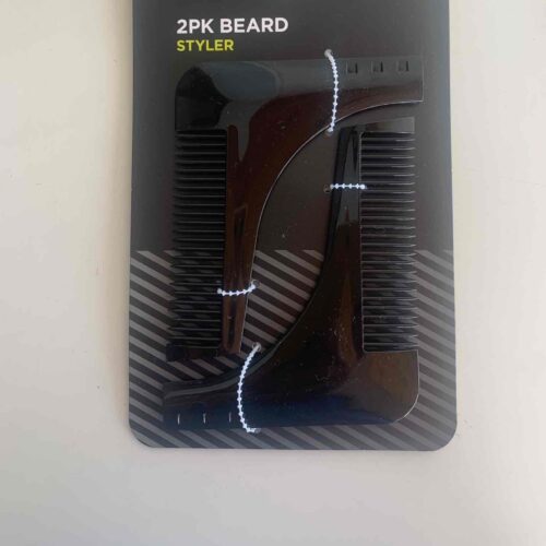f577d9dc-1b4d-425f-92a2-1ca887ac154c-3.jpg Набір гребінців для бороди "Beard Styler" Primark пластикові чорні 2 шт