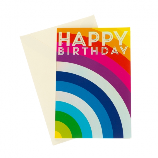 Листівка святкова "Rainbow" (15*10) з конвертом