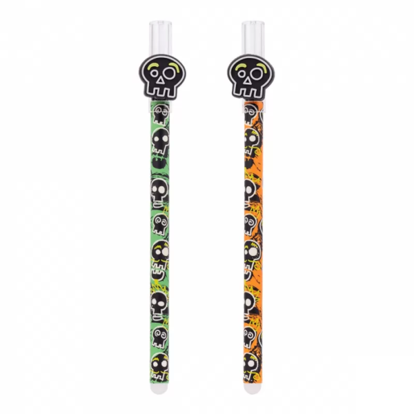 Ручка гелева "Пиши-стирай" YES "Electro Skull/Електро-Череп" синя