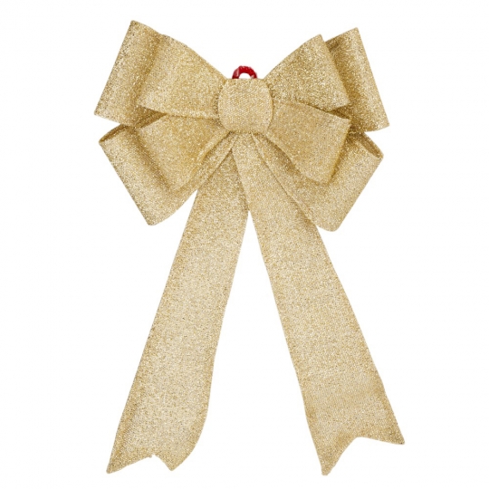 Бант декоративний 58*35 см блискучий золотий