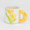 Чашка керамічна "Жовті тюльпани" 400 мл