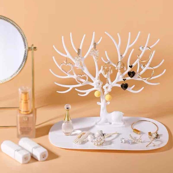 Органайзер для прикрас/аксесуарів/дрібниць "Олень" пластик, білий