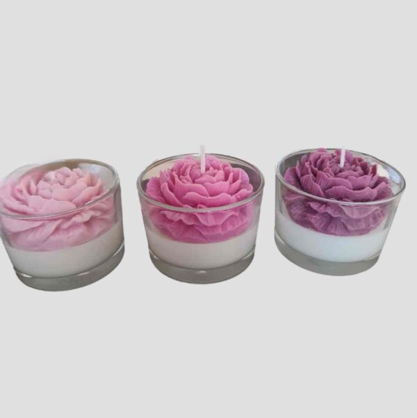 Свічка ароматична Solodka «Піон» в склянці