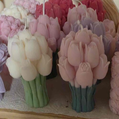 Свічка ароматична Solodka "Букет тюльпанів"