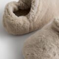 Тапочки-черевички жіночі Primark плюшеві тедді анти-ковзання беж