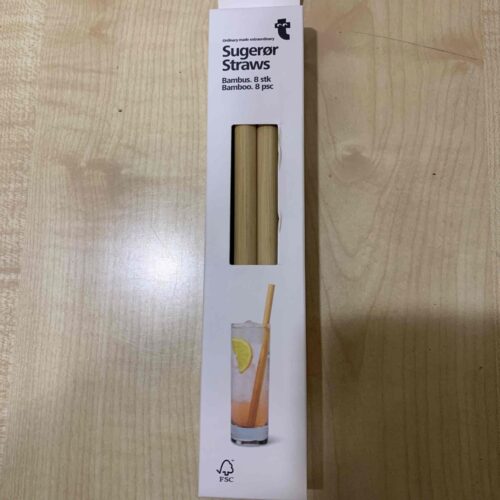 Набір багаторазових бамбукових трубочкок Tiger 8 шт