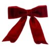 Бант декоративний оксамитовий 16 см/ 1 шт бордо