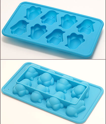 Форма силіконова для льоду "Пінгвіни" 20 см