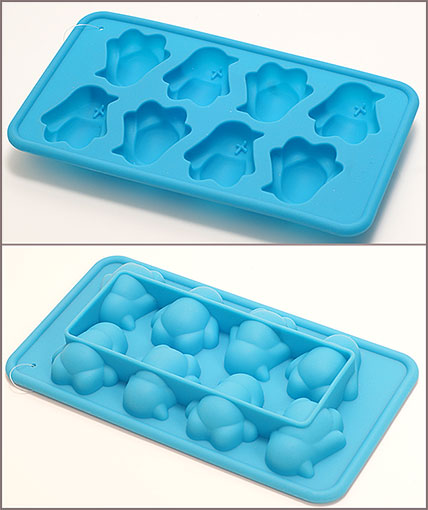 Форма силіконова для льоду "Пінгвіни" 20 см