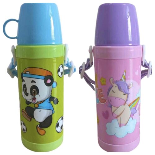 fa19b411-a811-4f38-941c-9ba3bbc3bb5c.jpg Пляшка для води Bourgeois "Єдиноріг/Панда" з ремінцем 450мл