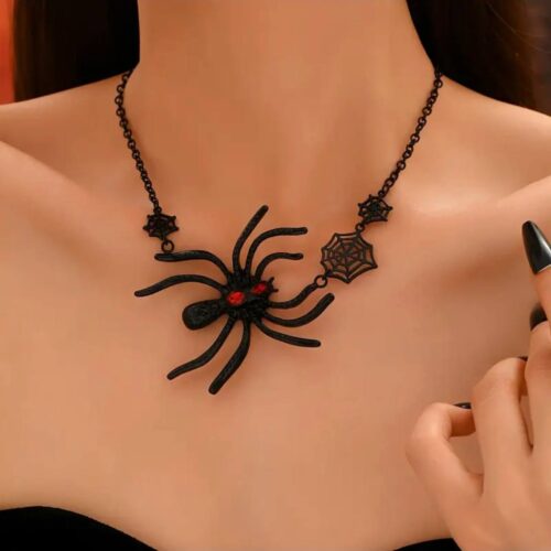 Намисто/ Чокер на Хелловін "Павук" чорний з червоним