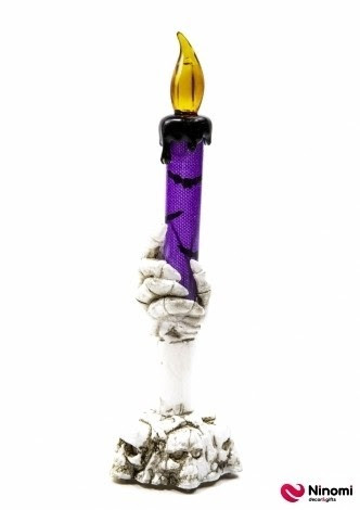 Підсвічник на Хелловін з черепами та LED підсвіткою