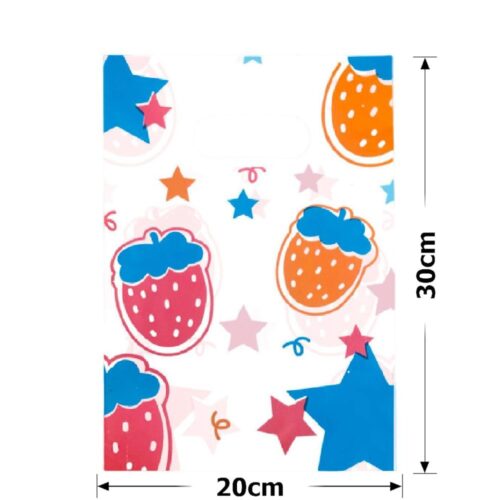 Пакет подарунковий ПВХ (20*30) полунички