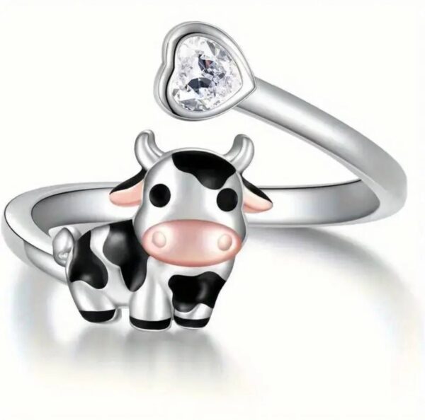 Каблучка жіноча "Корівка" срібна (11188)