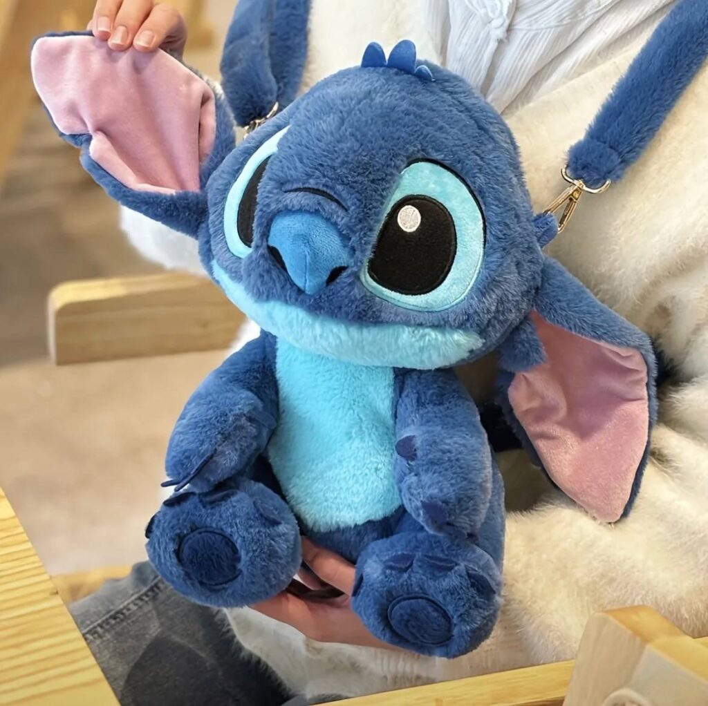 Рюкзак-іграшка плюшевий "Stitch" синій 27*21 см