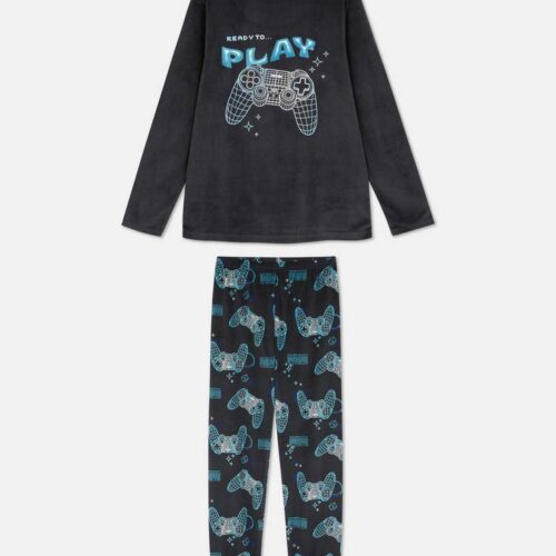 Піжама дитяча Primark "Play Station" флісова велюрова