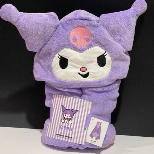 Плед з капюшоном "Kuromi/ Куромі" Primark (120*150) фіолетовий