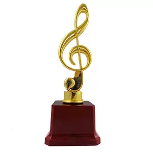 fdd07a77-a367-46da-937e-f69d82e33bda.png Статуетка "Скрипковий ключ" 23 см золота