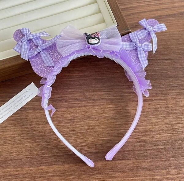 Обруч дитячий для волосся "Kuromi/ Куромі" мікс кольорів