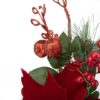 Декоративна гілка "Різдвяна зірка/ Пуансетія" 28 см