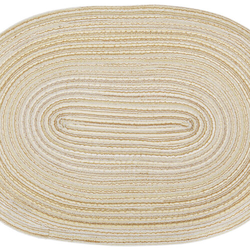 ff56e476-caa2-4d70-938b-d8619a363d5b.jpg Килимок під тарілку "Casual" овальний 30*45 см пісочний 1 шт