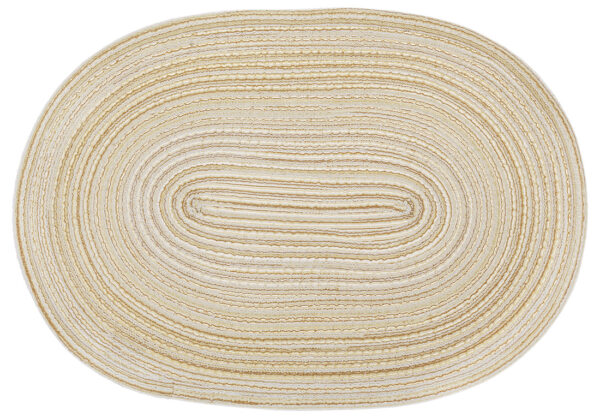 Килимок під тарілку "Casual" овальний 30*45 см пісочний 1 шт