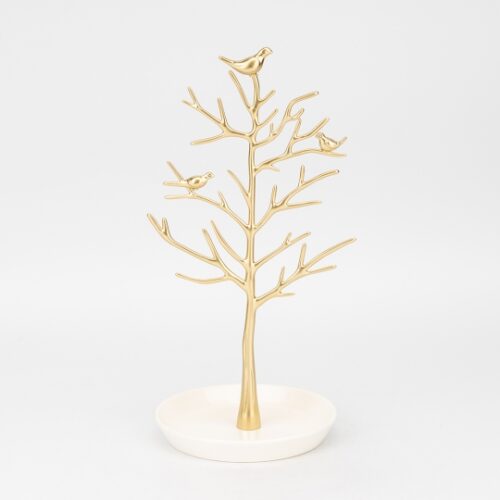 Настільна підставка для прикрас "Золоте дерево" 32,5 см кераміка з металом