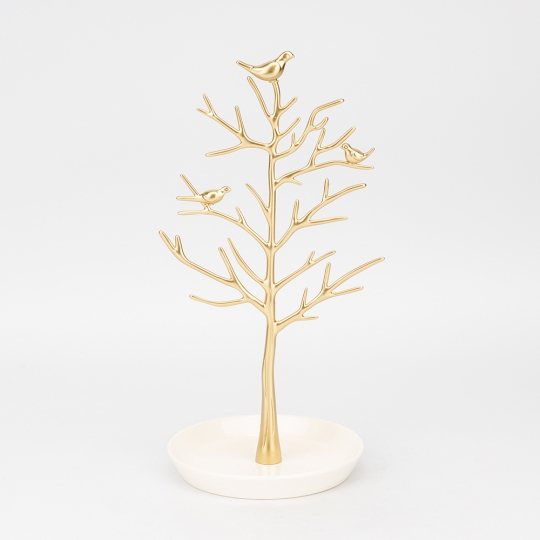 Настільна підставка для прикрас "Золоте дерево" 32,5 см кераміка з металом