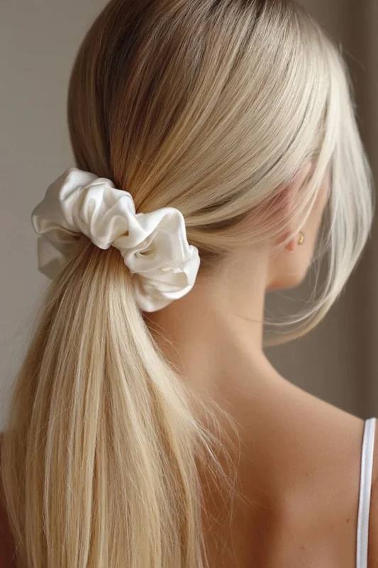 Гумка для волосся "Бант" в горошок 1 шт