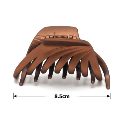 Заколка/краб для волосся пластик 8,5 см коричневий