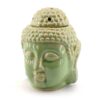 Аромалампа керамічна "Будда" 14 см зелена