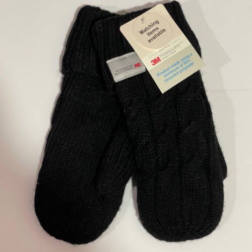 Рукавиці-варежки "Косичка" Primark чорні