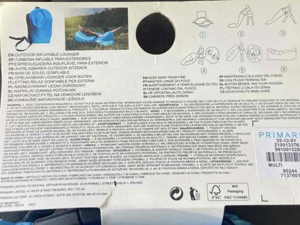 Ламзак блакитний портативний