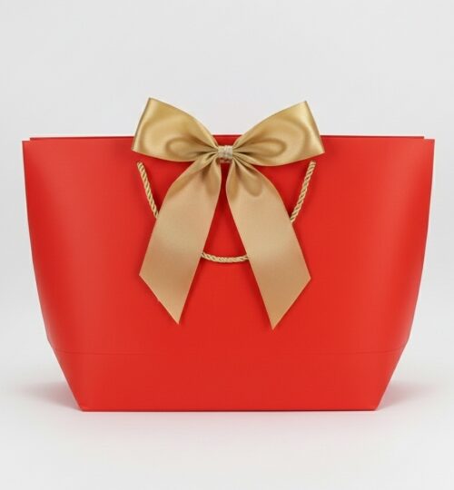 Пакет подарунковий "Елегантний пакунок" (42*27*11 см) червоний