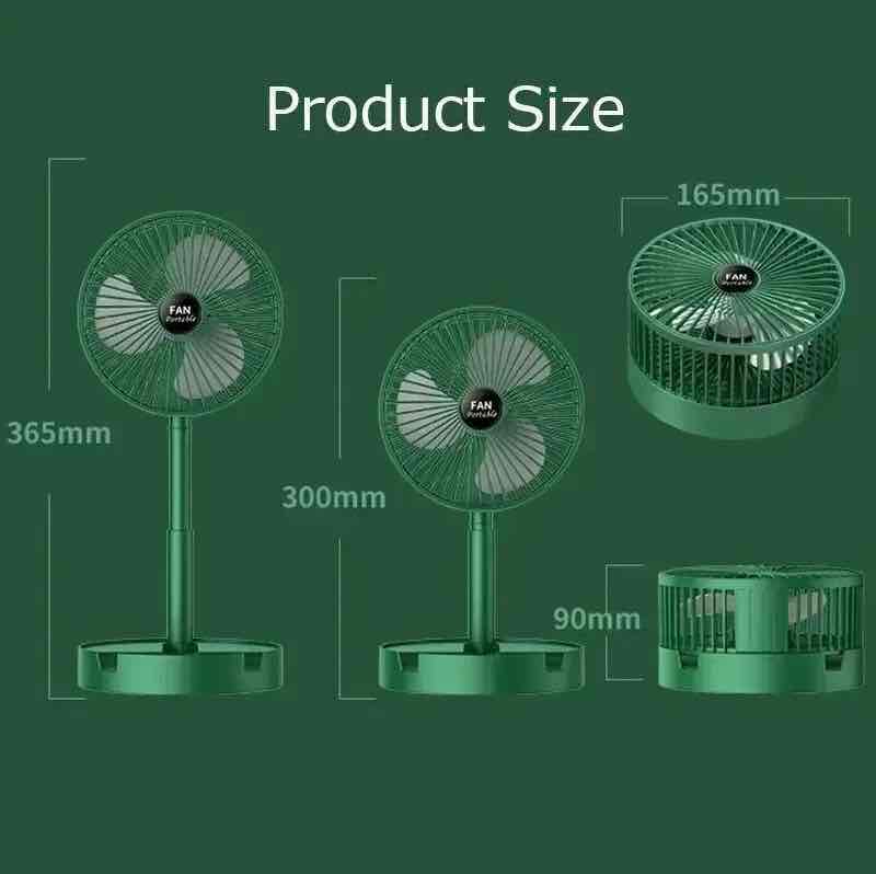 Вентилятор Міні телескопічний Telescopic Folding Fan з USB мікс кольорів