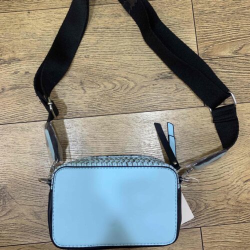 Сумочка-міні Primark з широким ремінцем бірюзова/зміїний принт