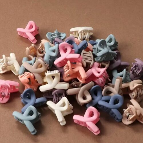 Міні-краб для воллосся петля мікс кольорів 2 см 1 шт