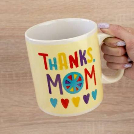 Чашка керамічна "Thanks mom" Гігант 1000 мл