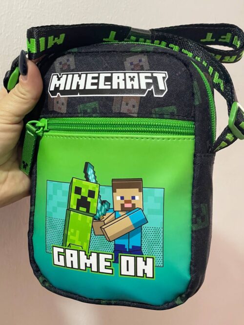 0526c20a-563b-46ad-9ded-0df756fa6f78-1.jpg Сумочка для телефону/гаманець 2 в 1 "Minecraft" Primark тканина