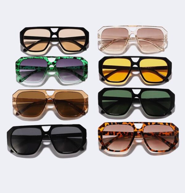 Окуляри унісекс сонцезахисні "Авіатори" в пластиковій оправі (10137)