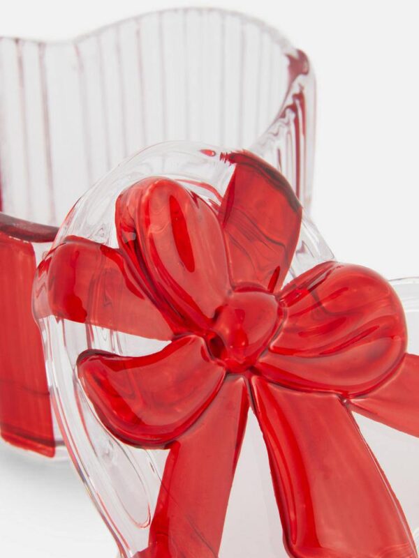 Шкатулка скляна "Серце-Подарунок" прозора