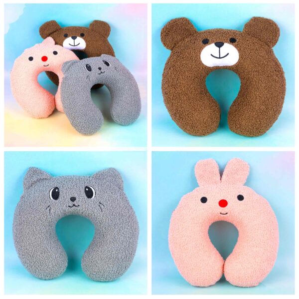 Подушка дорожня U-подібна "Звірята тедді" меморі