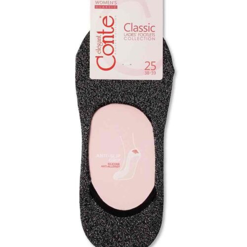 07ca1692-f727-4ba0-aeae-29f34b6ead70.jpg Шкарпетки-підслідники жіночі Conte CLASSIC (17С-62СП) бавовняні/люрекс