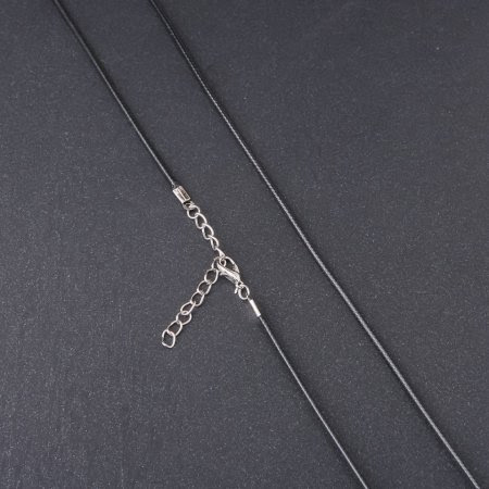 Шнур-ланцюжок для кулонів d-2,5 мм L-45 см чорний