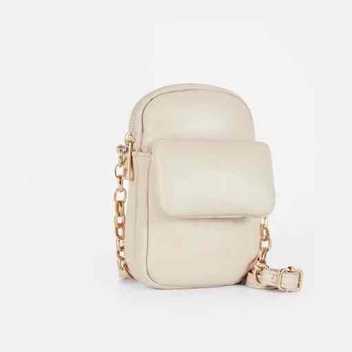 Сумочка-міні Primark для телефону дута з еко-шкіра молочна