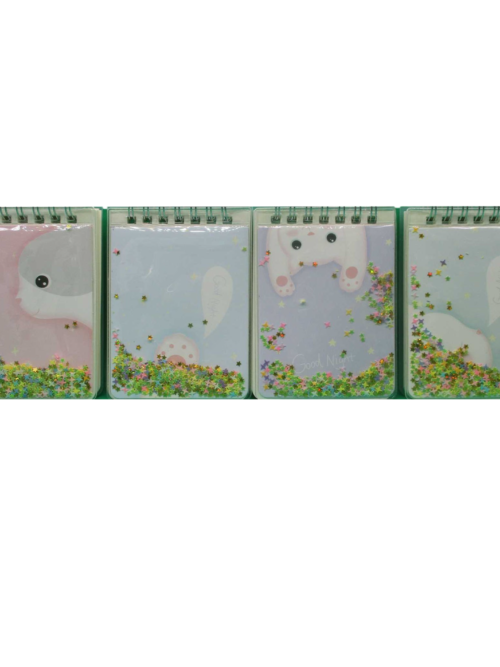 125bd846-75cd-4178-8483-da5ba27590fa.png Блокнот А7 Kite "Котик-Лапка" сипучі блисківки 80 арк/ лінійка